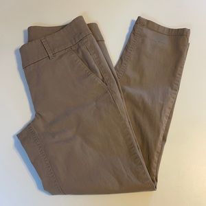 Loft outlet tan skinny chino crop